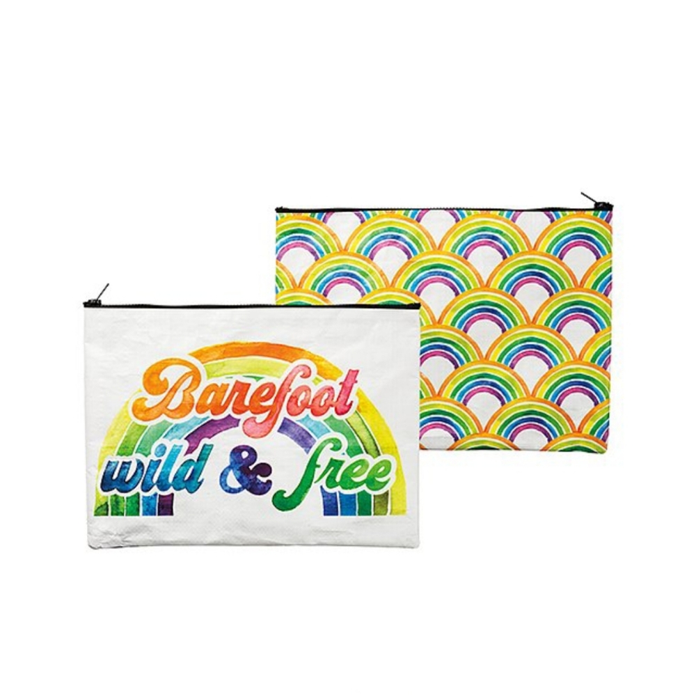 Barefoot, Wild & Free Zippered Pouch